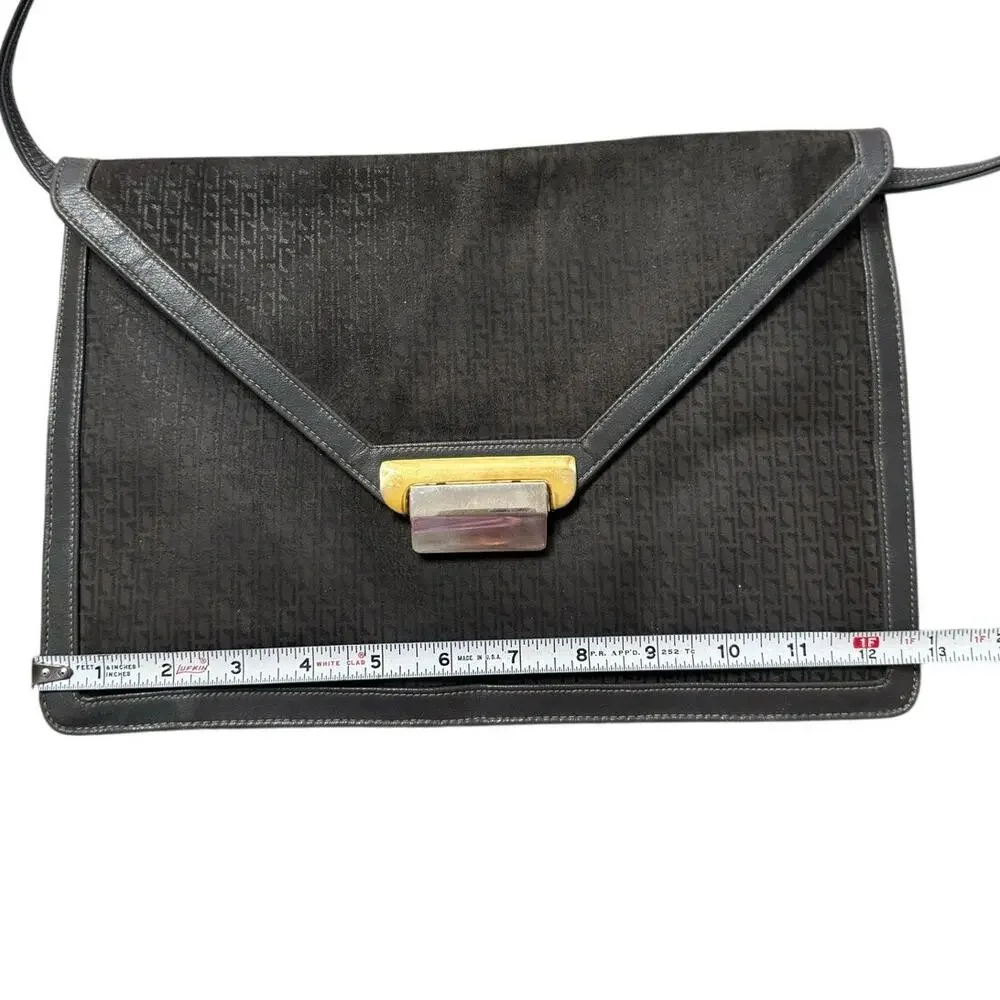 Vintage Meyers USA Monogram Envelope Crossbody Bag  Geometric Shoulder Purse